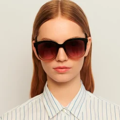 A. Kjærbede solbriller - Billy black/brown transparent