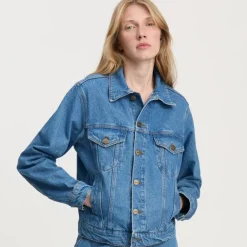 Aiayu jakke - Cleo Denim clear blue