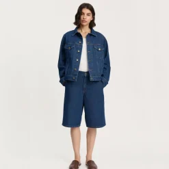 Aiayu jakke - Cleo Denim mid blue
