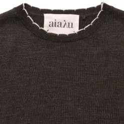 Aiayu strik - Isha dark brown melange