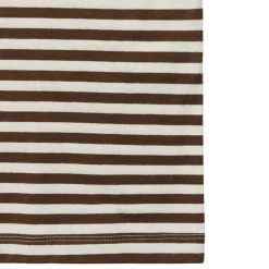 Aiayu t-shirt - Classic Circular Striped mix coffee
