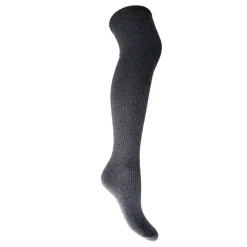 Black Colour strømper - Malika Kneehigh Rib dark grey