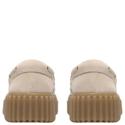Clarks sko - Torhill Boat cream nubuck