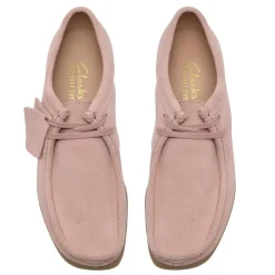 Clarks sko - Wallabee dark light pink suede