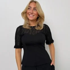 Co'couture bluse - Colton Lace Mix black