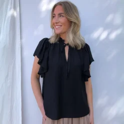 Co'couture bluse - Hera Frill black