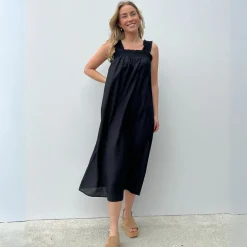 Co'couture kjole - Callum Smock Strap black