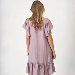 Co'couture kjole - Hera Crop Frill old rose