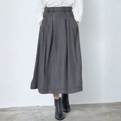 Co'couture nederdel - Anya Denim Pleat black