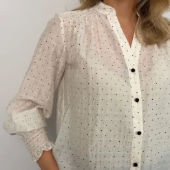 Co'couture skjorte - Dally Dot V off-white
