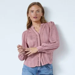 Co'couture skjorte - Kesi Lace V old rose
