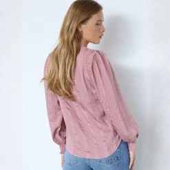 Co'couture skjorte - Kesi Lace V old rose