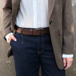 Depeche bælte - 16482 dark brown