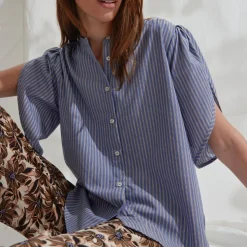 Heartmade skjorte - Tulin 943/blue stripe