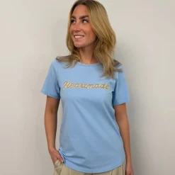 Heartmade t-shirt - Efia Logo dusty blue