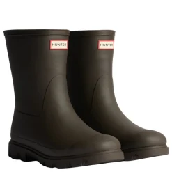 Hunter gummistøvler - Downpour Short Insulated chocolate brown
