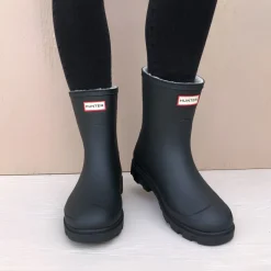 Hunter gummistøvler - Downpour Short Insulated black