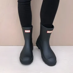 Hunter gummistøvler - Unisex Downpour Short blk/black