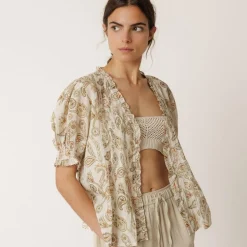 Indi & Cold skjorte - KI132 Camisa khaki