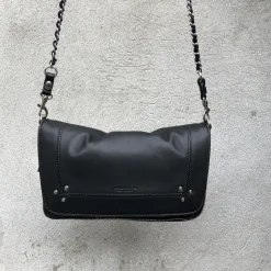 Jerome Dreyfuss taske - Bobi S agneau noir silver
