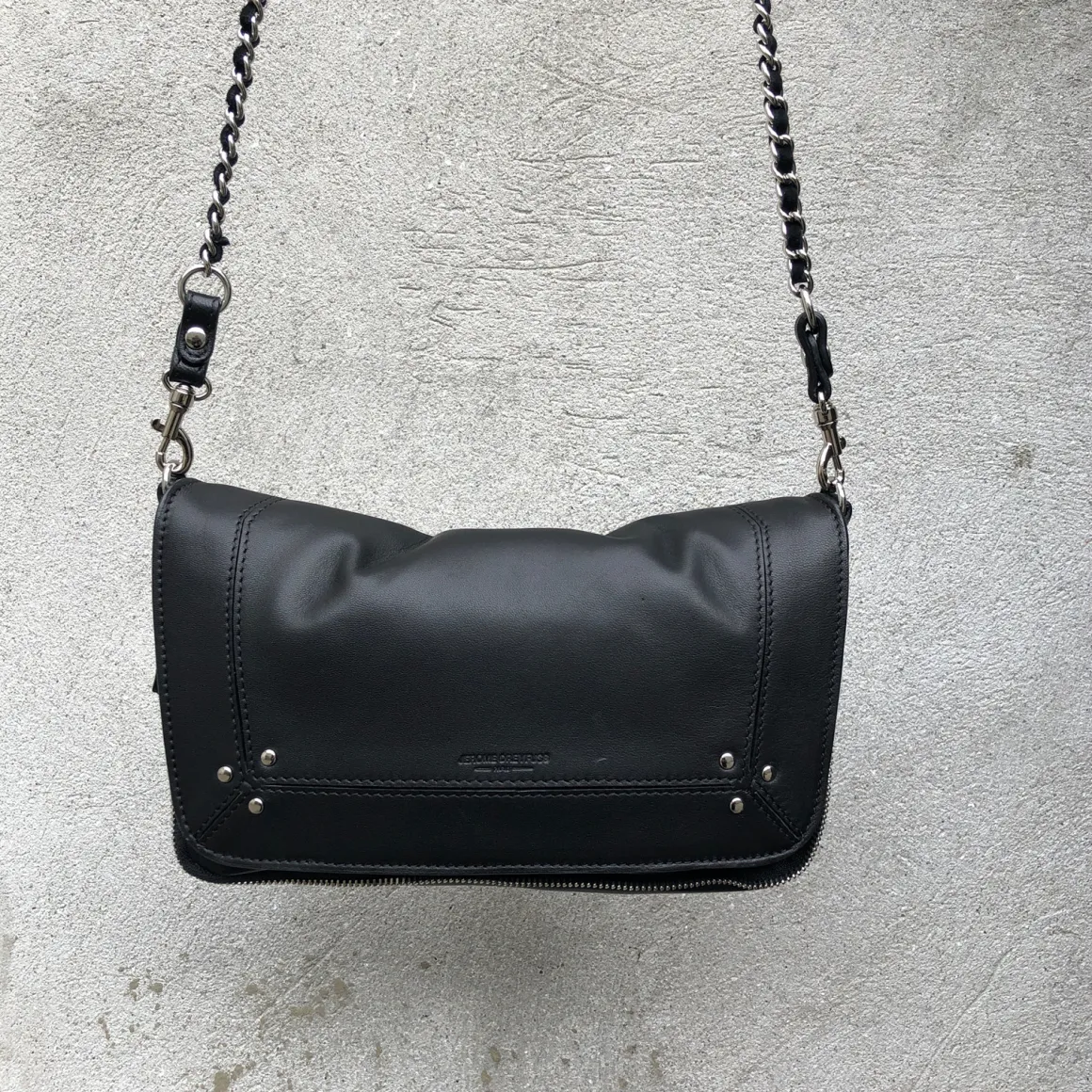 Jerome Dreyfuss taske - Bobi S agneau noir silver