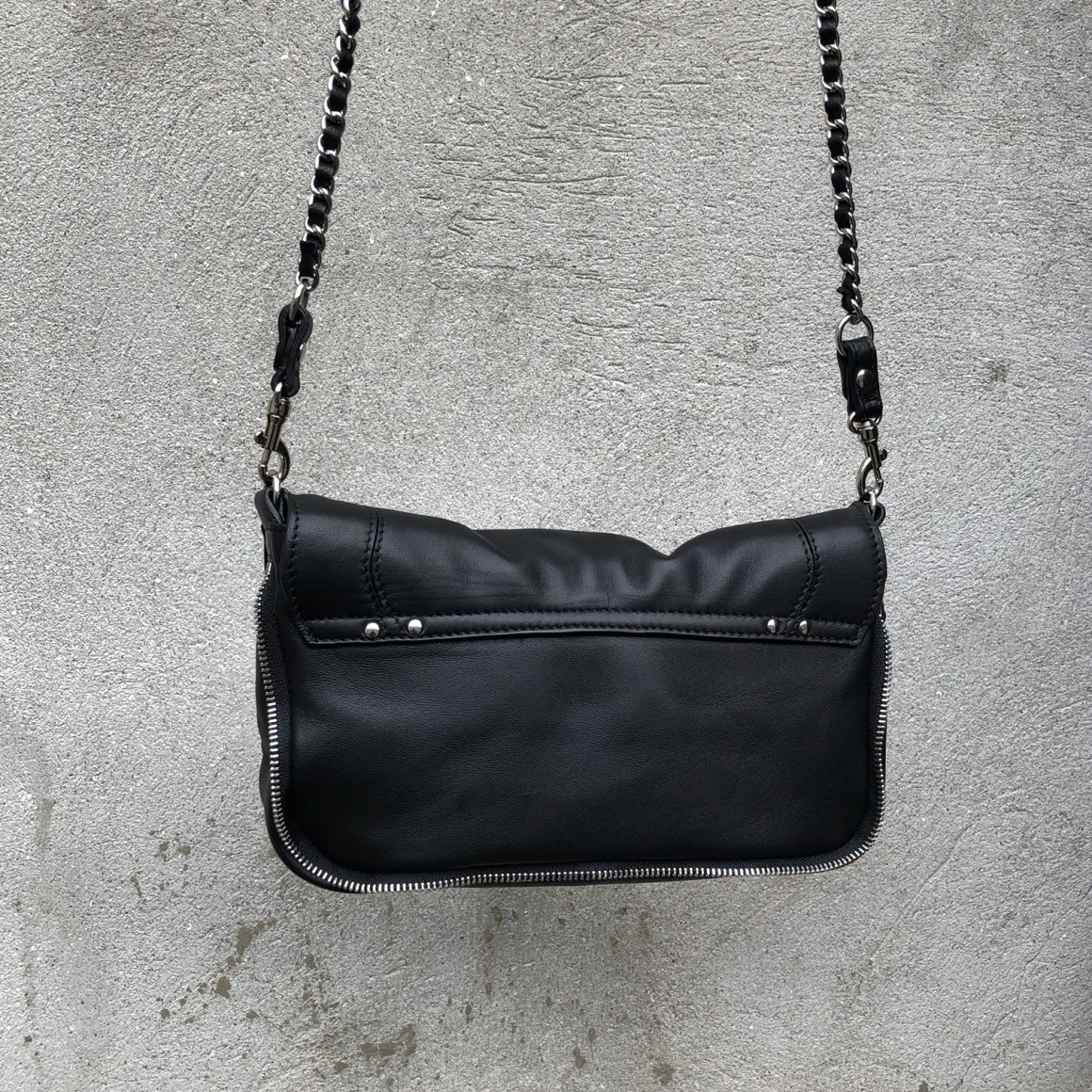 Jerome Dreyfuss taske - Bobi S agneau noir silver