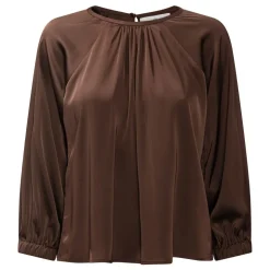 Karmamia Copenhagen bluse - Rachel semi rich brown