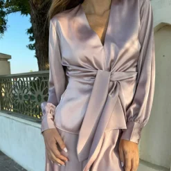 Karmamia Copenhagen bluse - Blair semi rich blush