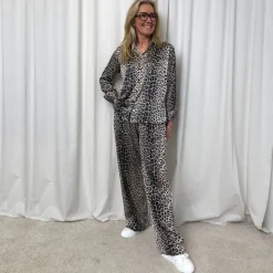 Karmamia Copenhagen bukser - Lou nude leopard