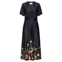 Karmamia Copenhagen kjole - Faye Maxi black blossom