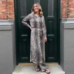 Karmamia Copenhagen kjole - Jean nude leopard