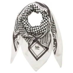 Lala Berlin tørklæde - Triangle Trinity Classic M alabastro/off white