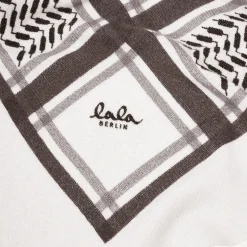 Lala Berlin tørklæde - Triangle Trinity Classic M alabastro/off white