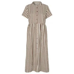 Lollys Laundry kjole - Aliya Maxi dark mokka