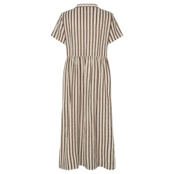 Lollys Laundry kjole - Aliya Maxi dark mokka