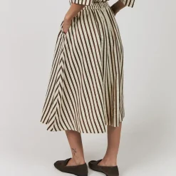 Lollys Laundry nederdel - Bristol Midi dark mokka