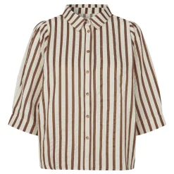 Lollys Laundry skjorte - Bono SS dark mokka