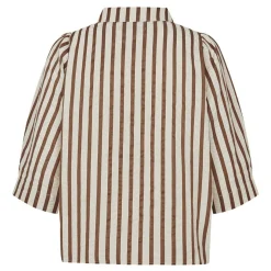 Lollys Laundry skjorte - Bono SS dark mokka