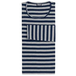 Nørgaard Paa Strøget bluse - 101 Broadway marine/grey