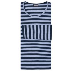 Nørgaard Paa Strøget bluse - 101 Broadway marine/powder blue