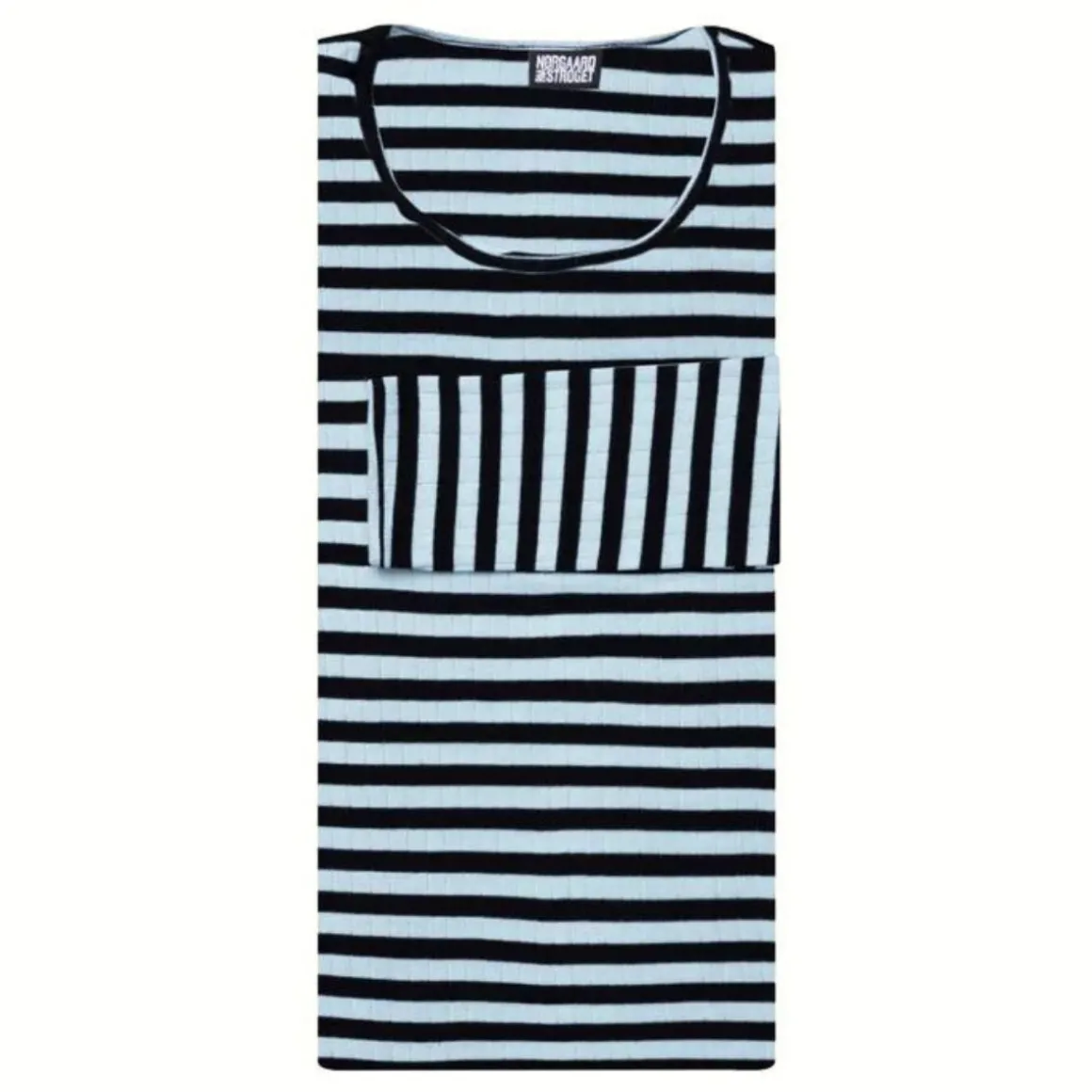 Nørgaard Paa Strøget bluse - 101 Broadway black/light blue