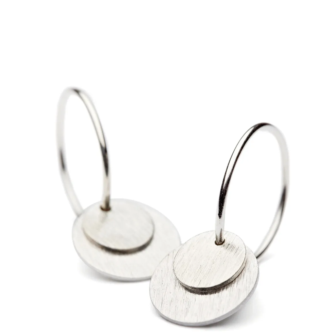 Pernille Corydon øreringe - E-002 Small Coin sølv