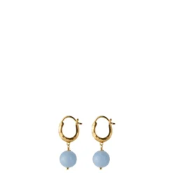 Pernille Corydon øreringe - E-321 Blue Sky guldbelagt