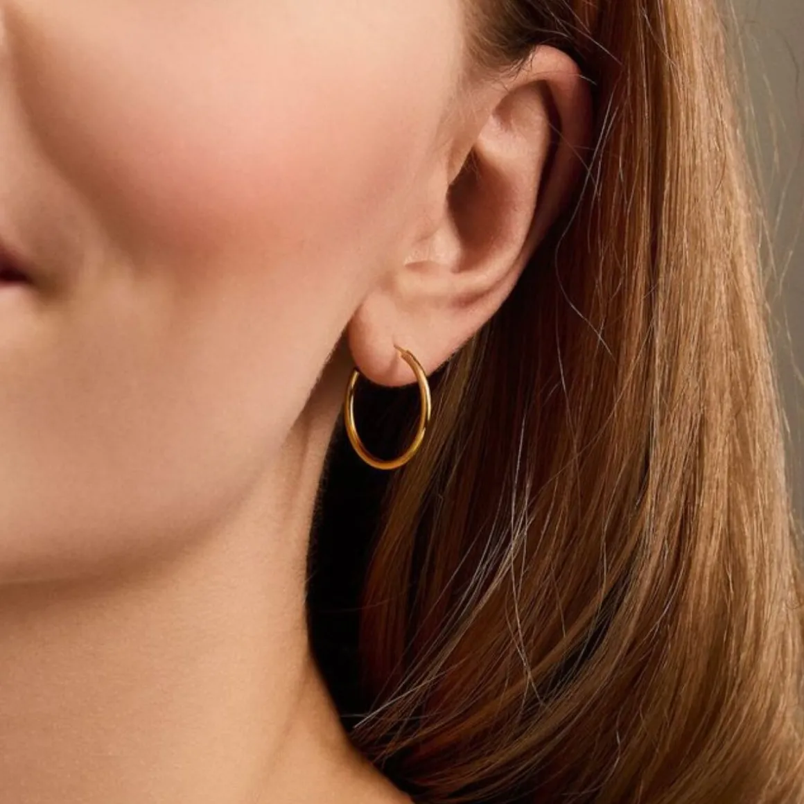 Pernille Corydon øreringe - E-139-G Mini Plain Hoops guldbelagt