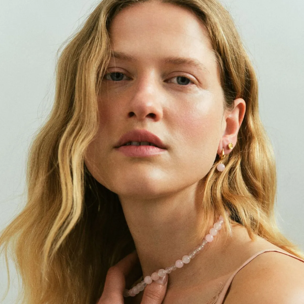 Pernille Corydon øreringe - E-526-G Blush guldbelagt