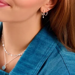 Pernille Corydon øreringe - E-433 Ocean Pearl sølv