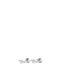 Pernille Corydon ørestikker - E-507 White Adore sølv