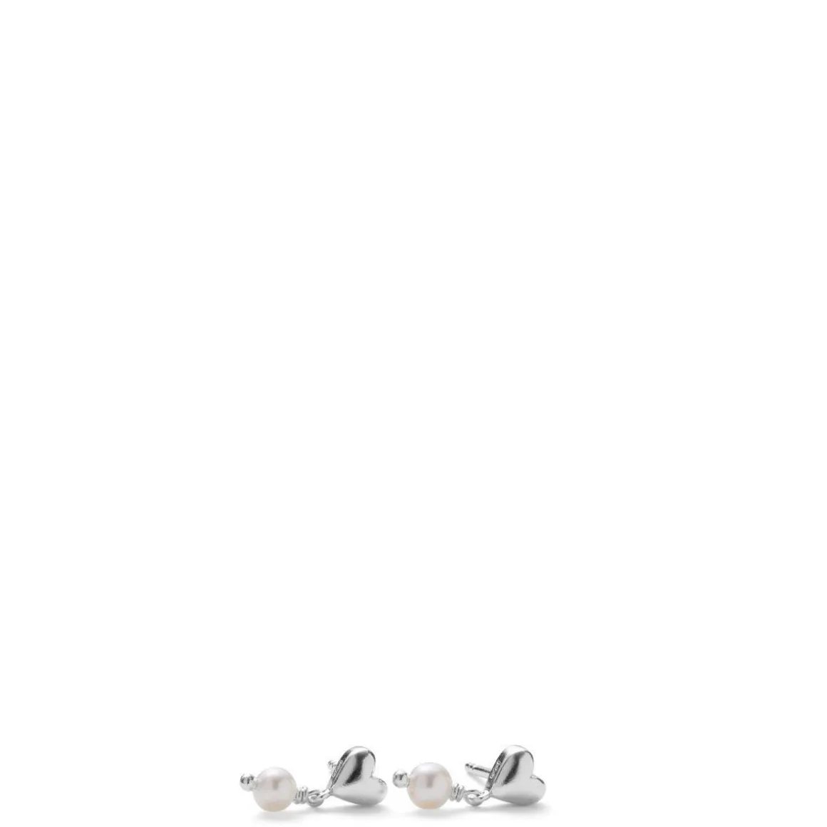 Pernille Corydon ørestikker - E-507 White Adore sølv