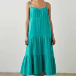 Rail kjole - Blakely emerald