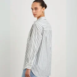 Rails skjorte - Elsa chalk slate stripe